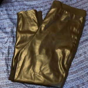 Faux leather leggings